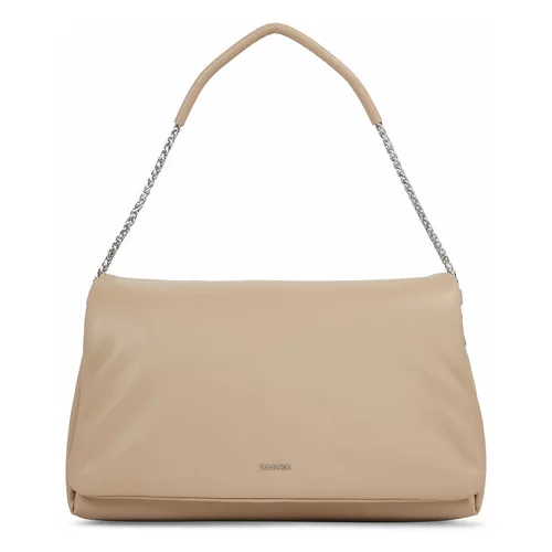 Calvin Klein Ročna torba Puffed Shoulder Bag K60K611539 Bež