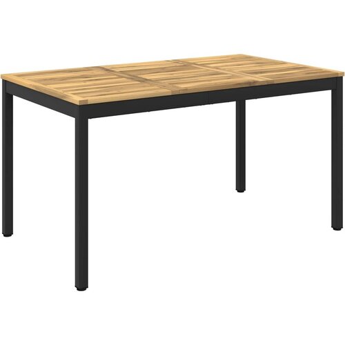 vidaXL Stol za večeru u vrtu Bijela i crna 141 x 80 5 x 75 cm - Bijela i crna 141 x 80 5 x 75 cm Cijene