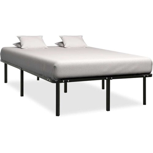  Za krevet crni metalni 140 x 200 cm Slike