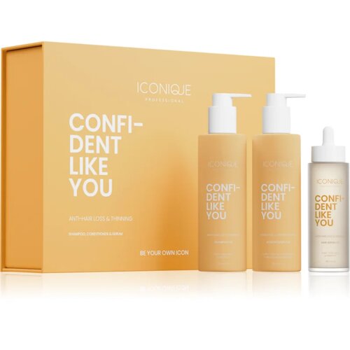 ICONIQUE Professional CONFIDENT LIKE YOU Anti-Hair Loss & Thinning Set set proti izpadanju las Cene