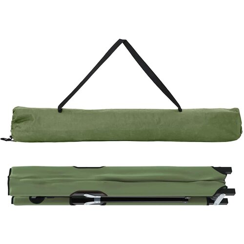  Sklopivi kamperski krevet 2 pcs Zelena 206 x 76 x 74 cm Slike
