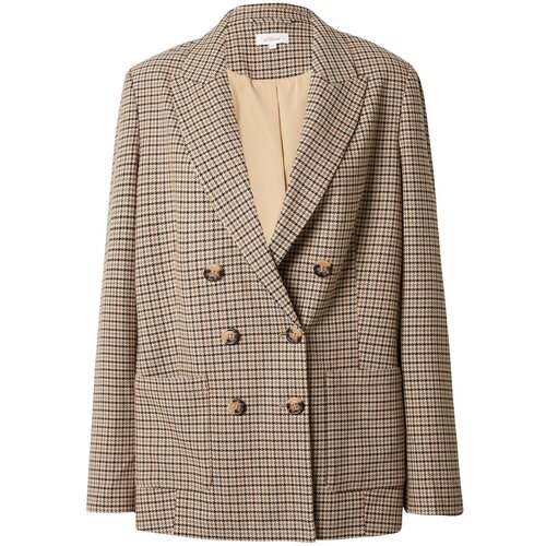 S.Oliver Blazer karamel / svetlo rjava / črna / bela Slike