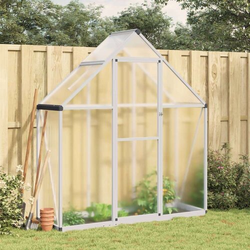  Staklenik s okvirom srebrni 169 x 58 x 195 cm aluminijski Slike