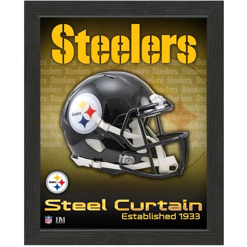 The Highland Mint pittsburgh steelers team helmet frame fotografija v okvirju Cene