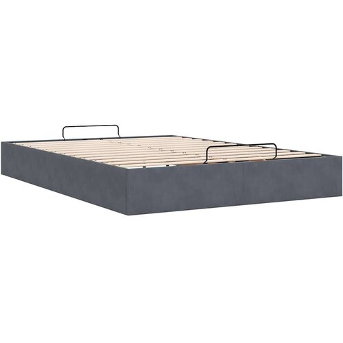 VidaXL Otomanski okvir kreveta bez madraca 140x190 cm bar&amp;scaron;unasti Slike