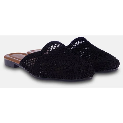 Trendyol Black Knitted Detailed Women's Slippers