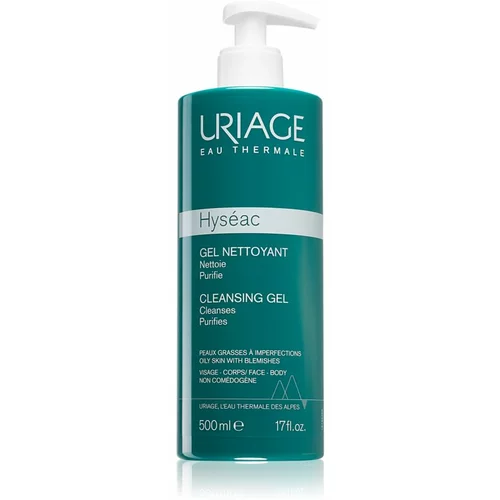Uriage Hyséac Cleansing Gel nježni gel za čišćenje za lice i tijelo 500 ml