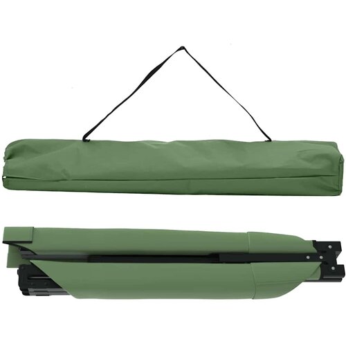  Sklopivi kamperski krevet Zelena 210 x 80 x 46 cm Slike
