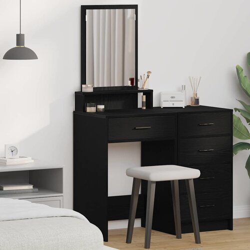  Toaletni stol Crni hrast 50 x 41 x 140 cm Konstruirano drvo Cijene