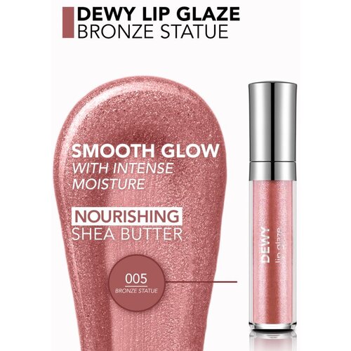 Flormar Dewy Lip Glaze hidratantno sjajilo za usne nijansa 005 Bronze Statue 4,5 ml Slike