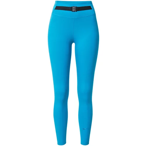 Nike Sportske hlače neonsko plava / crna