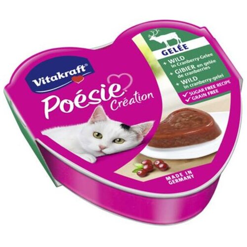 Vitakraft hrana za pse poesie divljač i brusnica u gelu 85g Slike