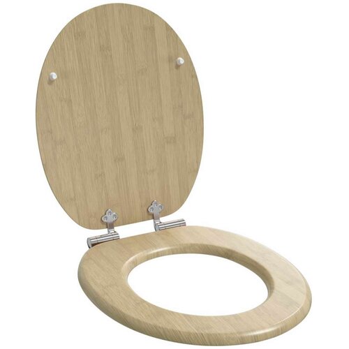  WC daska Boja svijetlog bambusa 44 x 38 cm MDF ploča Cijene