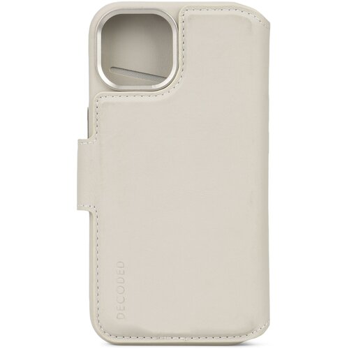 Decoded leather detachable wallet for iphone 15 clay Slike