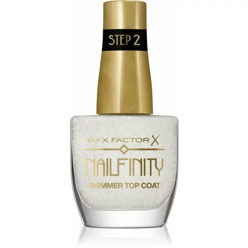 Max Factor Nailfinity Shimmer Top Coat gel nadlak za nohte za bleščeč sijaj odtenek 102 Starry Veil 12 ml