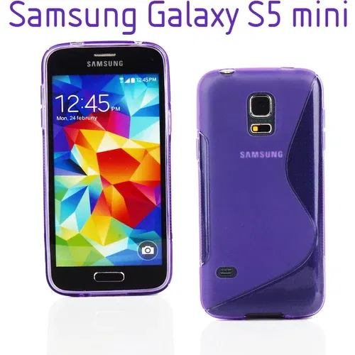  Gumijasti / gel etui S-Line za Samsung Galaxy S5 mini - vijolični