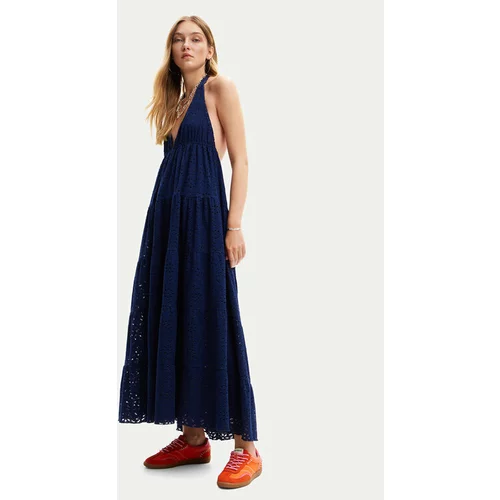 Desigual Poletna obleka Toronto 24SWVK46 Modra Regular Fit