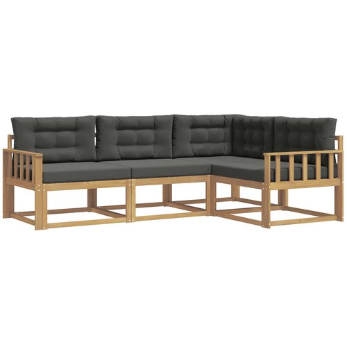 vidaXL Zunanja garnitura za sedenje 3 pcs Bela in antracit Poliester, (5000281280) Cene