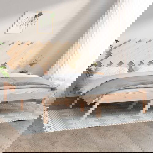 VidaXL Posteljni okvir 140x200 cm trden les Slike