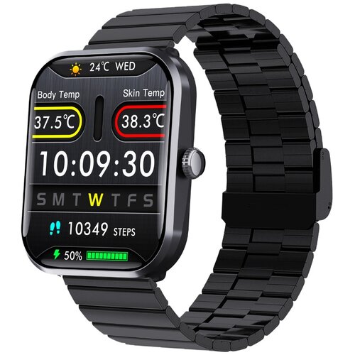 INF Smartwatch kompatibilen z Joeme Fit &ndash; IP67, SpO2, Srčni utrip, Tlak, Temperatura Black, (5000263708) Cene