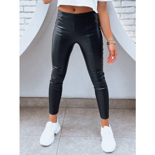 DStreet Legginsy sk&amp;oacute;rzane damskie GALACTIC GAZE czarne Slike