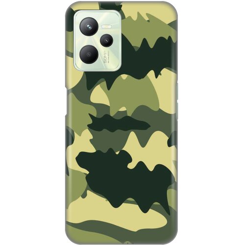 Teracell silikonska maska za realme C35 army print skin maslinasta Cene