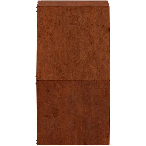  Zidne sadilice 2 kom boja hrđe od čelika COR-TEN 30x10x25 cm Slike
