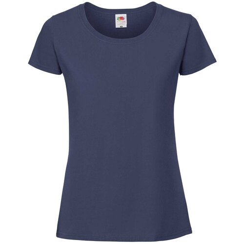 Fruit Of The Loom Granatowa koszulka damska Iconic 195 Ringspun Premium Premium Cijene