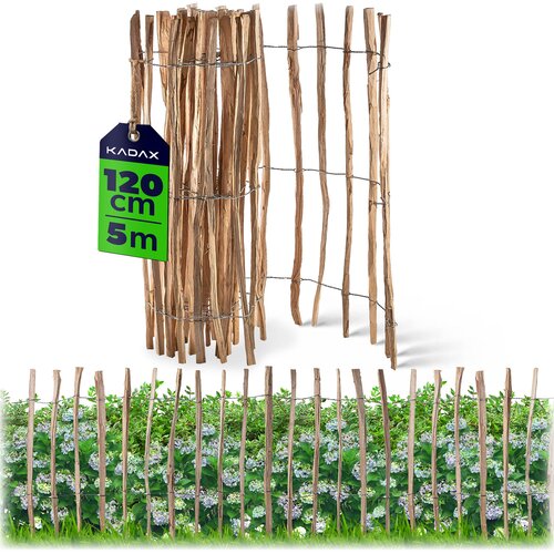 KADAX Ograja iz leskovih letev, zložljiva zaščitna vrtna ograja 500x120 7-9 cm, (5000358147) Cene