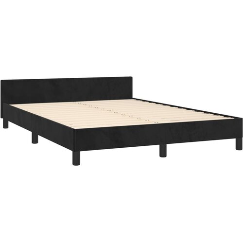  Okvir za krevet bez madraca crni 140 x 190 cm bar&amp;scaron;unasti Slike
