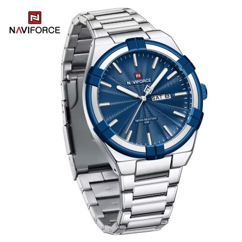 Naviforce Mu&amp;scaron;ki ručni sat Kvarcni mehanizam 9218 blue Slike