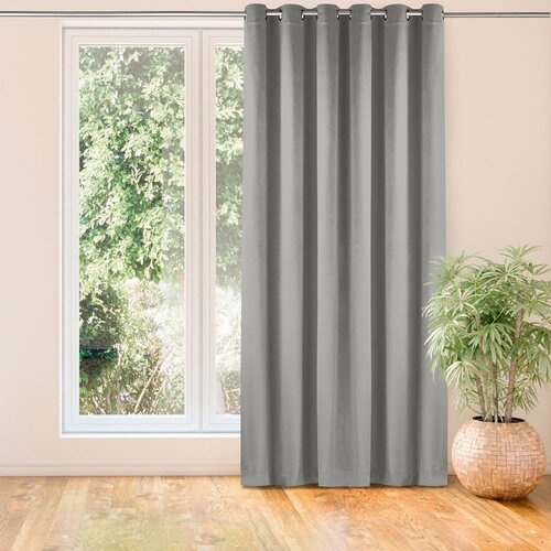 Curtain VILA color gray style classic silver silver metal eyelets velvet 400x245 HOMEDE Slike