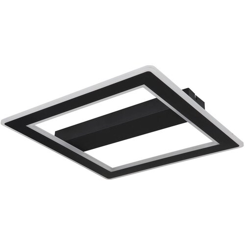 Globo LED stropna svjetiljka Mattia (30 W, D x Š x V: 45 x 45 x 5 cm, Crna, Topla bijela) Cene