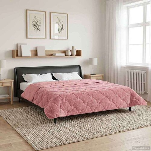  Poletna odeja Roza 200 x 220 cm Mikrofibra in Teddy flis, (5000284323) Cene