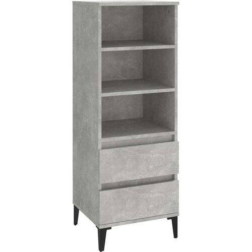  Visoka komoda boja betona 40 x 36 x 110 cm konstruirano drvo Slike