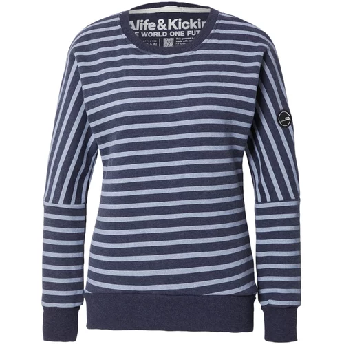 ALIFE AND KICKIN Sweater majica 'DarlaAK' morsko plava / svijetloplava