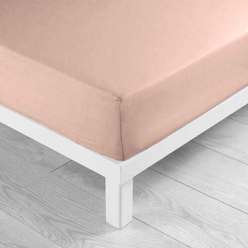 Douceur d int&amp;eacute;rieur Rožnata napenjalna bombažna rjuha 180x200 cm Lina &amp;ndash; Slike
