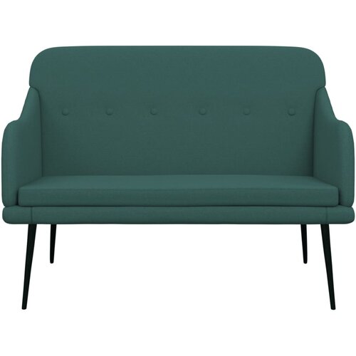  Klupa tamnozelena 110 x76 x 80 cm od tkanine Slike