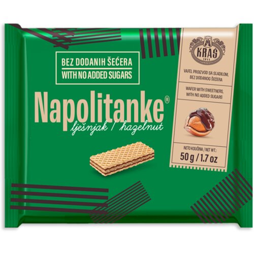 Kraš Napolitanke KRAŠ lešnik bez šećera 50g Cene
