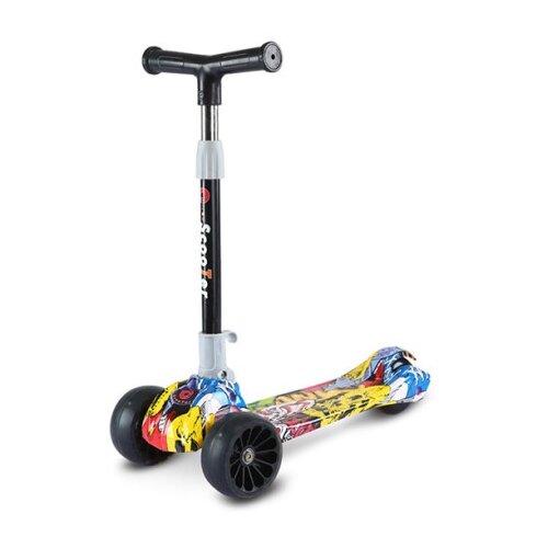  Dečiji trotinet na sklapanje - &amp;scaron;areni ( BYL816-&amp;scaron;areni ) Slike