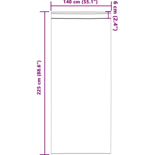 vidaXL Zavjese 2 pcs Svijetla narančasta 225 x 140 cm Poliester Cene