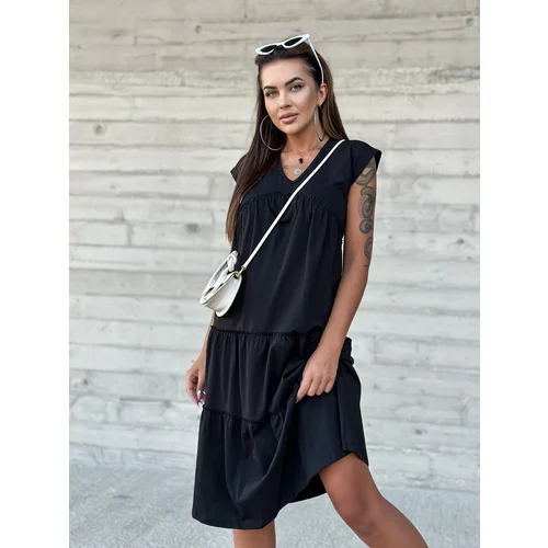 Mayflies Black summer maxi dress 100% cotton