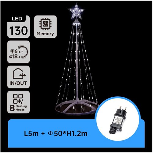 Aigostar LED spolja&amp;scaron;nja božićna dekoracija LED/3,6W/230V 120 cm IP44 hladna bela Slike