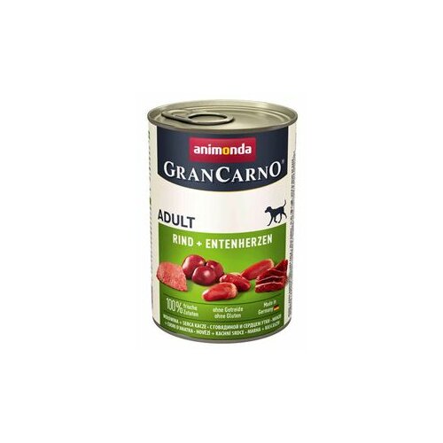 Animonda GranCarno konzerva za pse Adult govedina i pačja srca 400gr Cene