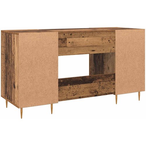  Stol s policom Staro drvo 140 x 50 x 75 cm Konstruirano drvo Slike