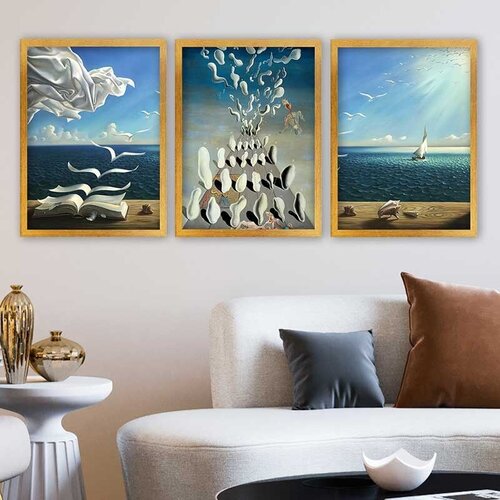 Wallity Set uramljenih slika 3AC_UN611484, 3 Dela Cene