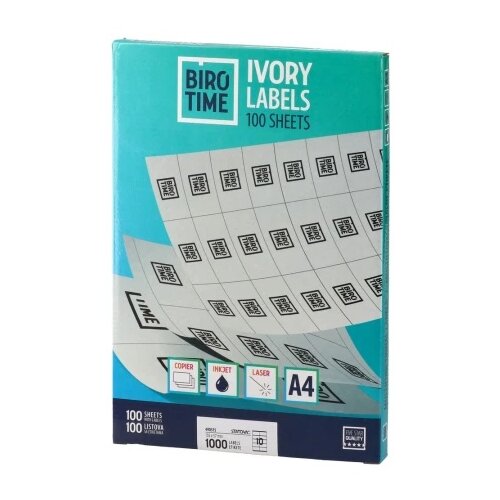 Biro time ivory etiketa 10 105 x 57 100k a4 ( 490515 ) Slike