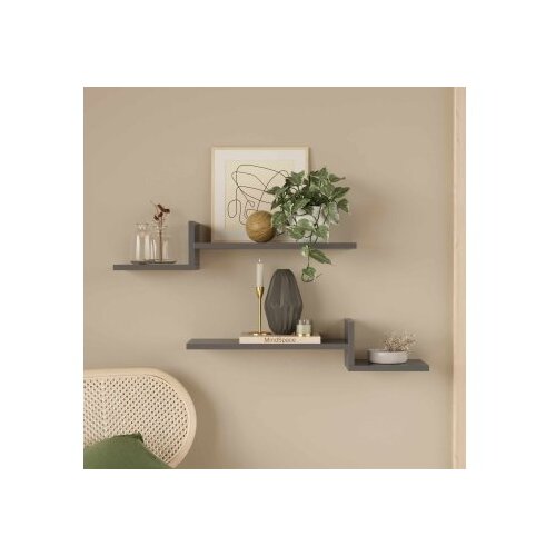 Hanah home Zidna polica Mykonos Anthracite Cene