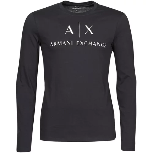 Armani_Exchange Majice z dolgimi rokavi 8NZTCH Modra