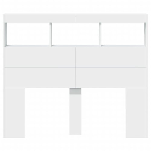  za uzglavlje s LED svjetlima bijeli 120 x 17 x 102 cm Slike